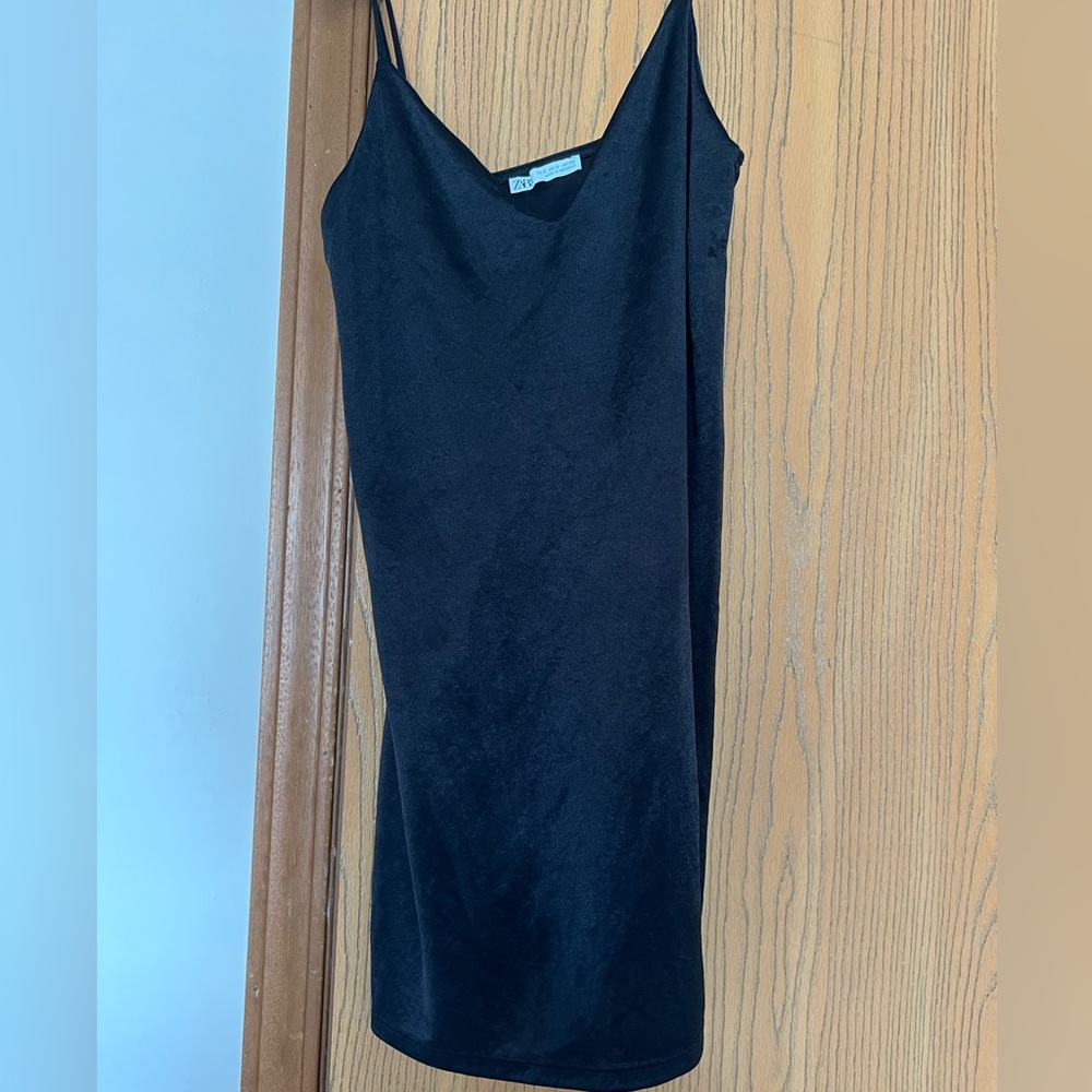 Zara silky slip dress